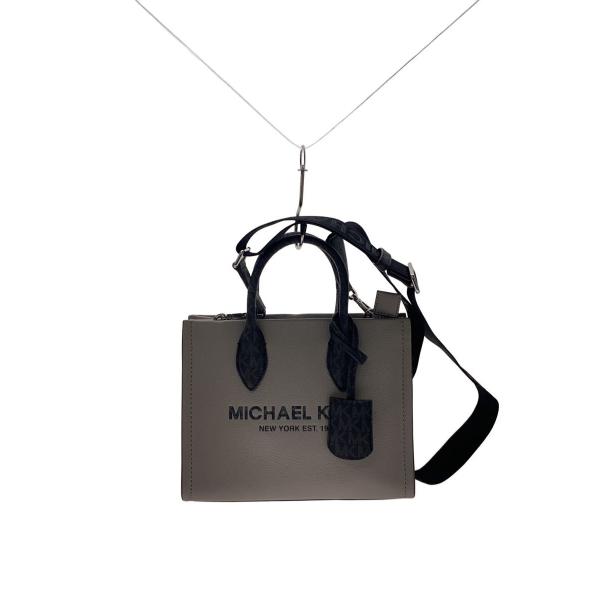MICHAEL KORS◆ショルダーバッグ/レザー/GRY/35R4S7ZC5L