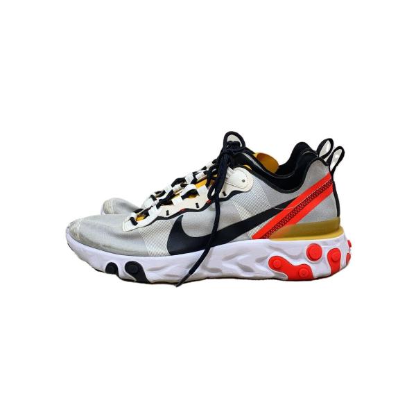 NIKE◆REACT ELEMENT 55/リアクト エレメント 55/ホワイト/BQ6166-10...