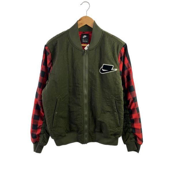 NIKE◆NSW NSP SYN FILL BOMBER JACKET/ナイロンジャケット/L/GR...