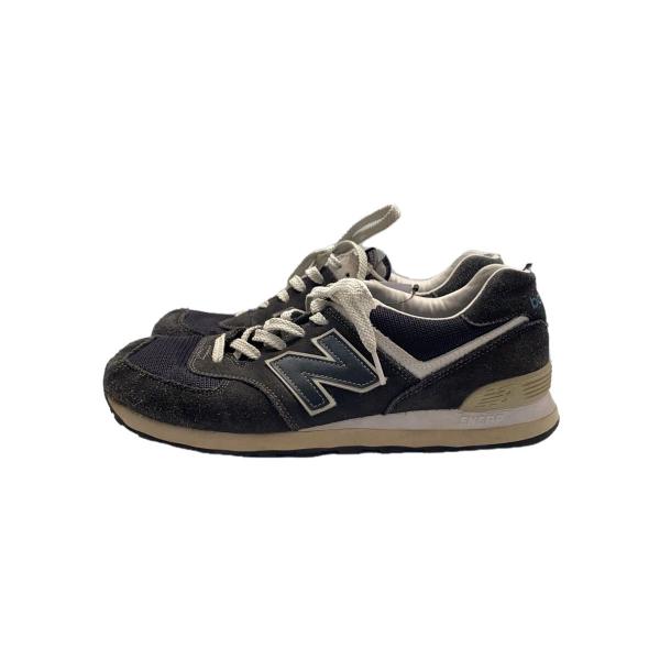 NEW BALANCE◆ローカットスニーカー/28cm/BLK/スウェード/ML574FBG