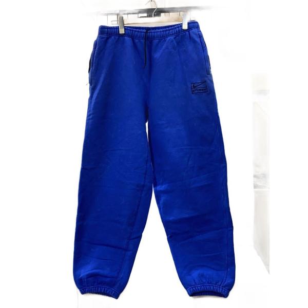 NIKE◆×STUSSY/Acid Washed Fleece Pants/M/コットン/BLU/D...