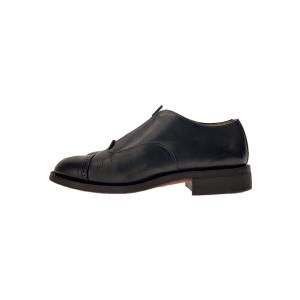 Porter Classic◆GENTLEMANS LEATHER ZIP SHOES/ジップ/ストレートチップ/UK6.5/ブラック///