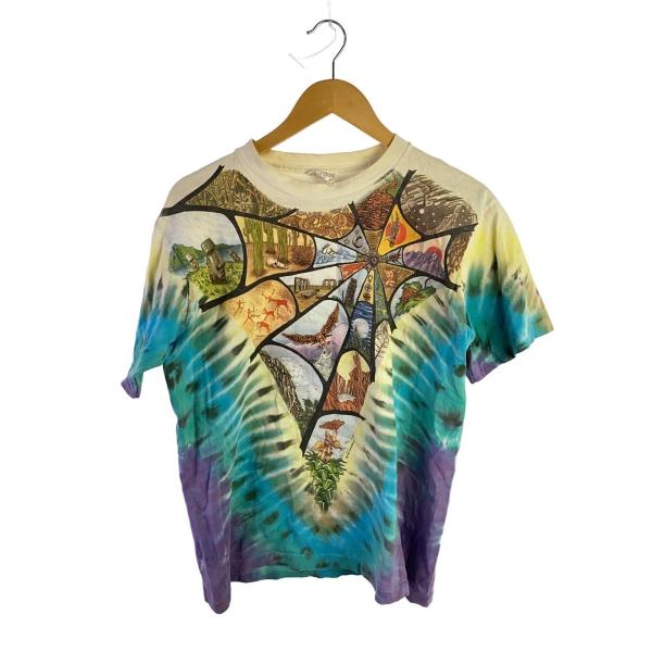 LIQUID BLUE◆Tシャツ/L/コットン/マルチカラー/総柄