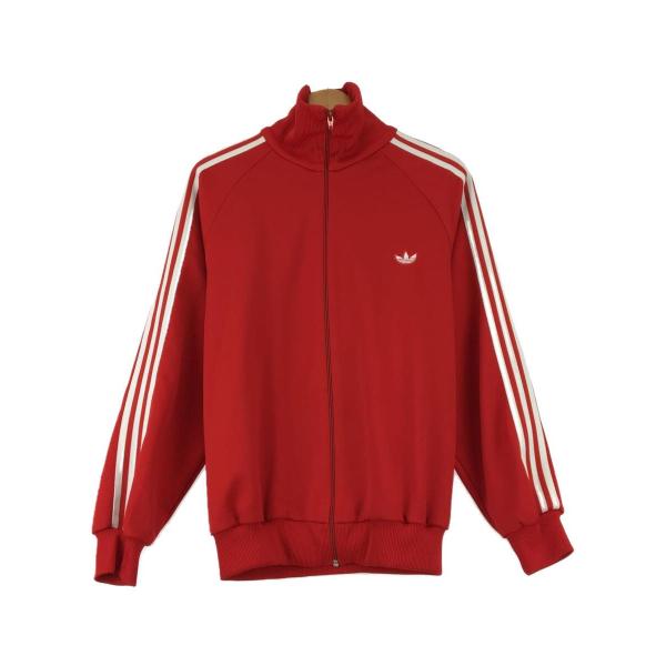 adidas◆80s/トラックジャケット/6/ポリエステル/RED/ADS-4F//