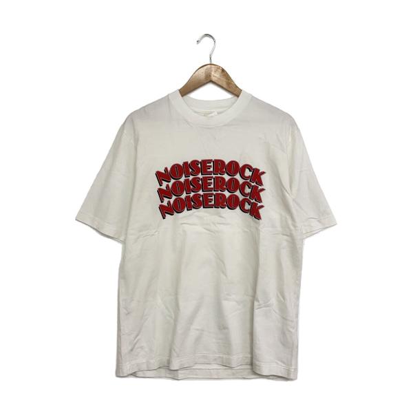 blurhmsROOTSTOCK◆NOISE ROCK Print Tee/Tシャツ/コットン/WH...