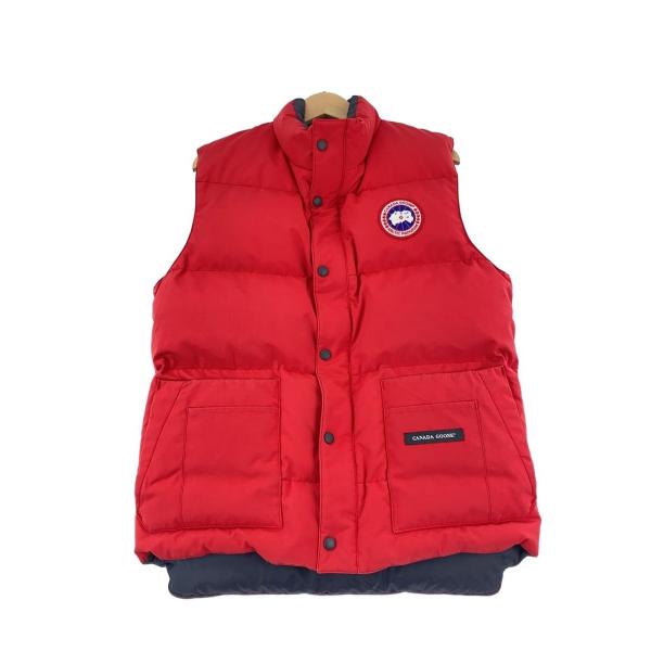 CANADA GOOSE◆FREESTYLE/フリースタイル/ダウンベスト/S/ポリエステル/RED...