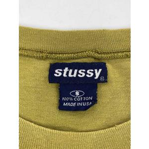 STUSSY◆90s/Tシャツ/ポケT/ワンポ...の詳細画像2