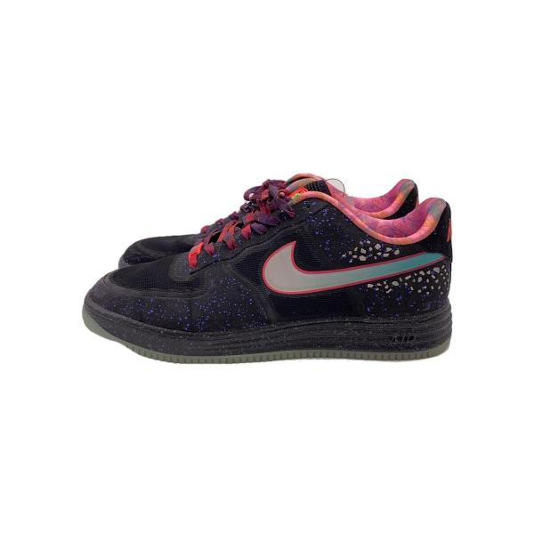 NIKE◆LUNAR FORCE 1 FUSE PRM QS/ルナフォースフューズプレミアム/ブラッ...