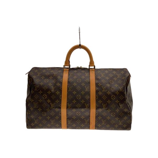 LOUIS VUITTON◆キーポル50_モノグラム・キャンバス_BRW/PVC/BRW