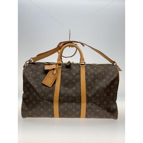 LOUIS VUITTON◆キーポル・バンドリエール50_モノグラム・キャンバス_BRW/PVC/B...