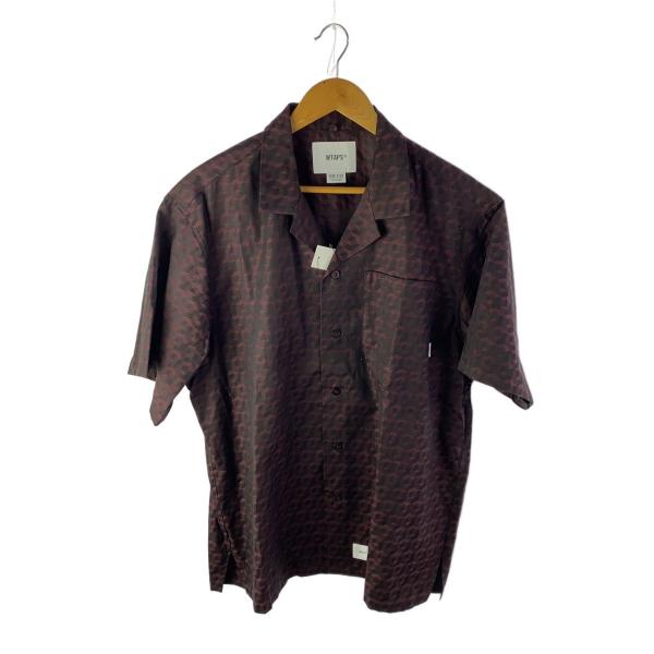 WTAPS◆半袖シャツ/オープンカラー/3/コットン/BRD/総柄/241TQDT-SHM06