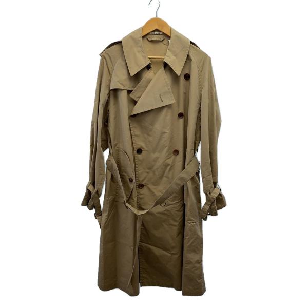 AURALEE◆トレンチコート/4/コットン/BEG/ベージュ/無地/A8SC01FP
