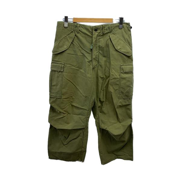 MILITARY◆70-80S/フィールド/M65/カーゴパンツ/M/コットン/GRN/無地/845...