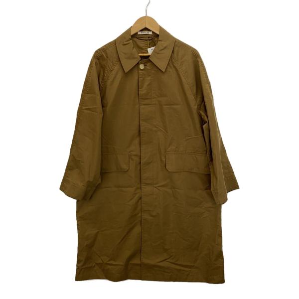 AURALEE◆ステンカラーコート/3/コットン/CML/無地/A9SC01PW