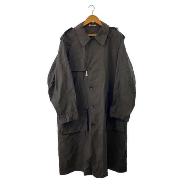 AURALEE◆FINX NYLON CHAMBRAY FIELD COAT/4/コットン/KHK2...