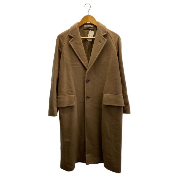 AURALEE◆チェスターコート/O/ウール/CML/無地