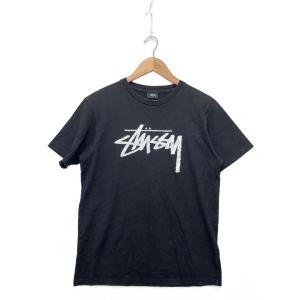 STUSSY◆Tシャツ/S/コットン/BLK