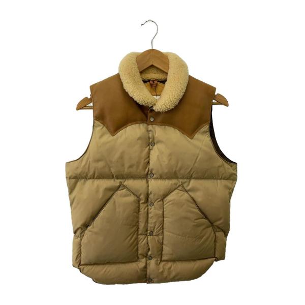 Rocky Mountain Featherbed◆Christy Vest/レザー切替ダウンベスト...