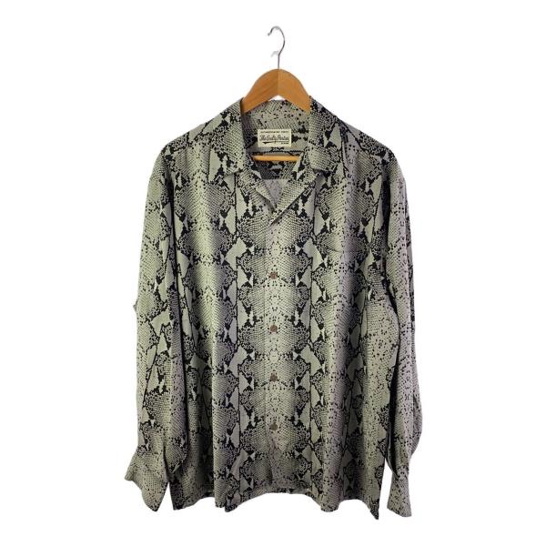 WACKO MARIA◆PYTHON OPEN COLLAR SHIRT/長袖シャツ/XL/--/マ...