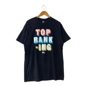 STUSSY◆Tシャツ/XL/コットン/BLK
