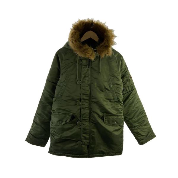 ALPHA INDUSTRIES◆N-3B/ミリタリージャケット/M/ナイロン/KHK/20094-...