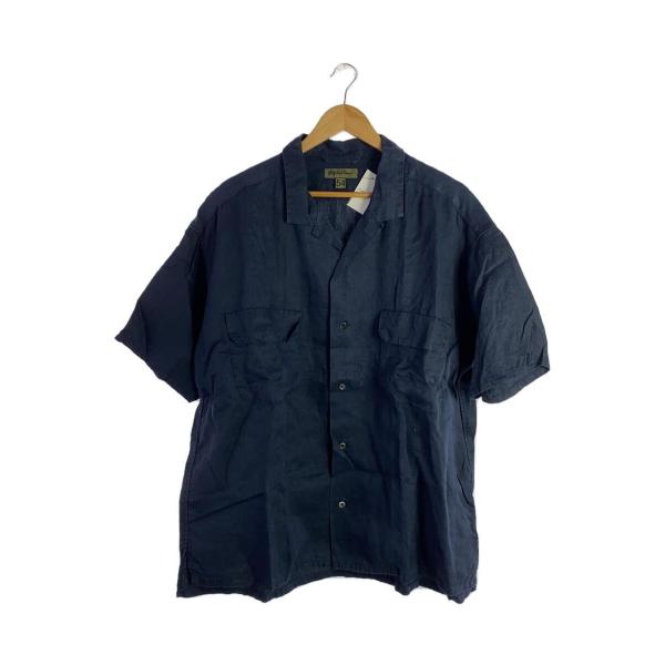 Nigel Cabourn◆LINEN TWILL OPEN COLLAR SHIRT/54/リネン...