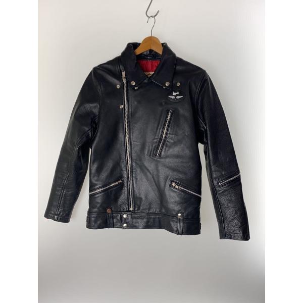 Lewis Leathers◆ダブルライダースジャケット/L/牛革/BLK/463908
