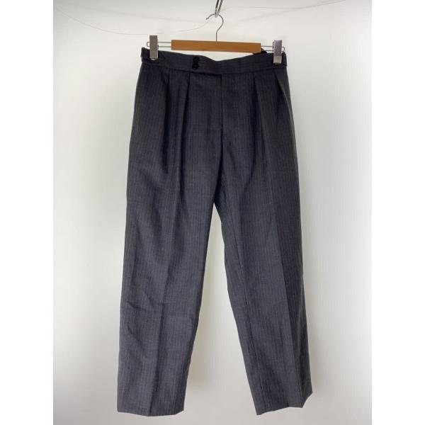 Cale◆WOOL PIN STRIPE 2 TUCK/スラックスパンツ/3/ウール/GRY/ストラ...