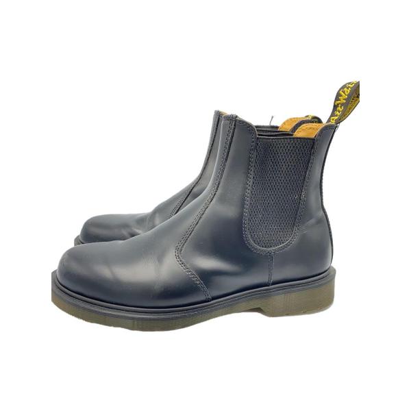 Dr.Martens◆サイドゴアブーツ/UK7/BLK/レザー/2976