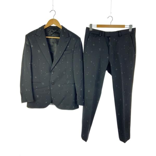 LOUIS VUITTON◆ポンヌフ モノグラム/セットアップ/50/ウール/BLK/総柄/RM24...