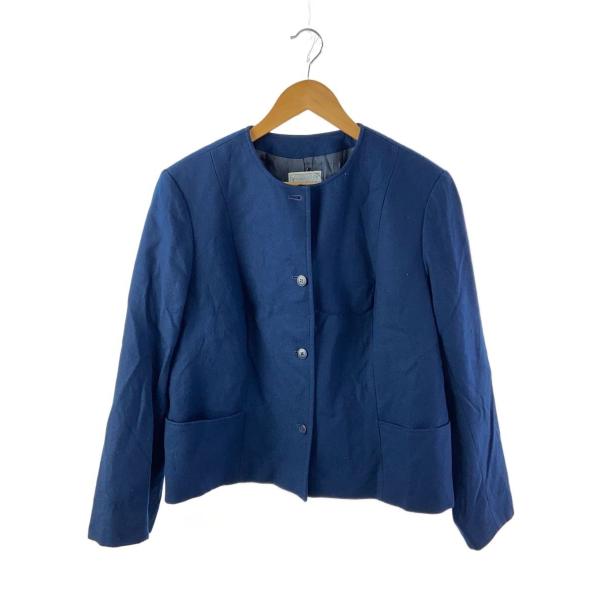 PENDLETON◆ジャケット/--/ウール/NVY/無地