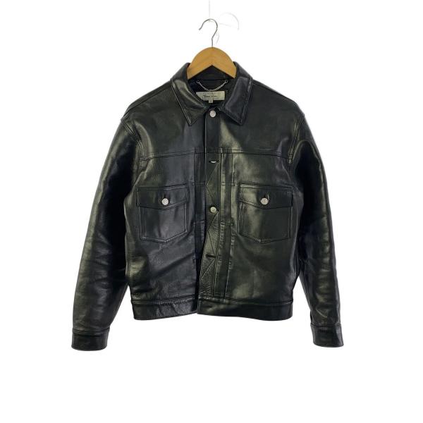 Time is on◆レザージャケット・ブルゾン/1/牛革/BLK/t200-l786