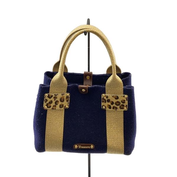 TOPKAPI◆トートバッグ/--/NVY/無地