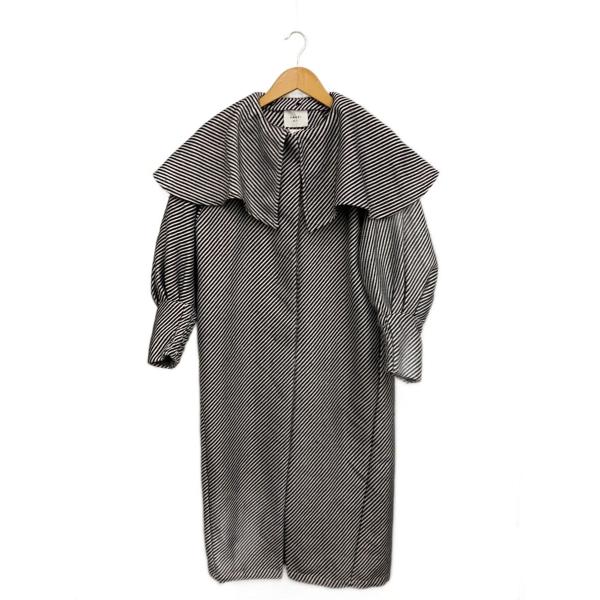 AMERI◆コート/S/ポリエステル/BLK/01220740730