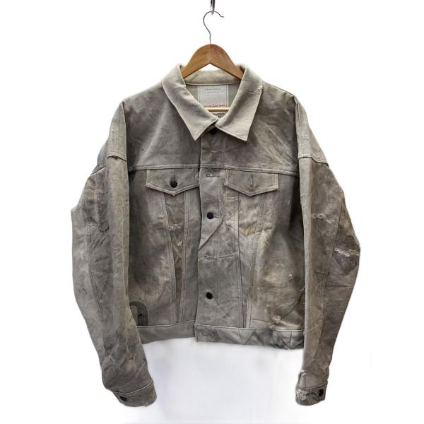 READYMADE◆OVERSIZE WORK JACKET/Gジャン/3/--/GRY/無地