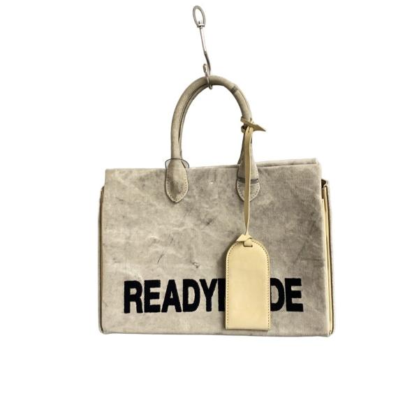 READYMADE◆SHOPPING BAG 30 LOGO/トートバッグ/--/GRY