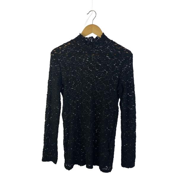 AMERI◆LACE COLORFUL CUT TOP/長袖Tシャツ/FREE/ナイロン/BLK/0...