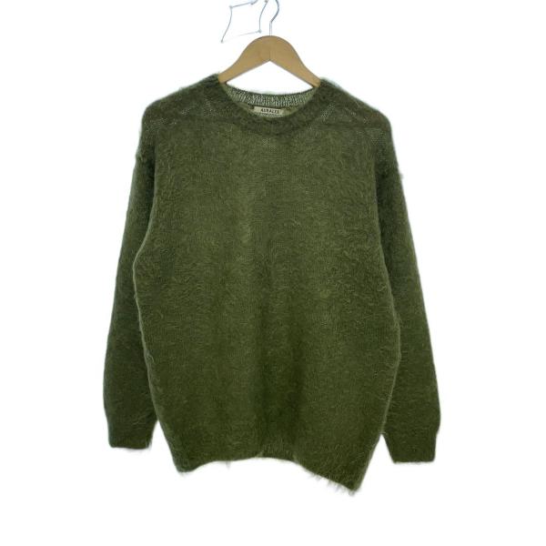 AURALEE◆25AW/BRUSHED SUPER KID MOHAIR KNIT P/O/3/モ...
