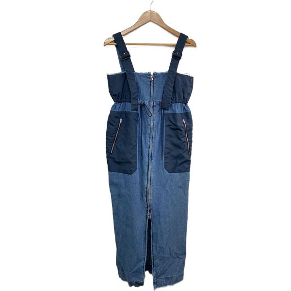 JEANASIS◆ノースリーブワンピース/FREE/コットン/IDG/無地/JS071618CF