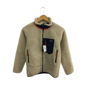 patagonia◆19AW/KIDS/RETRO-X FLEECE JKT/フリースジャケット/L/ポリエステル/BEG/65625