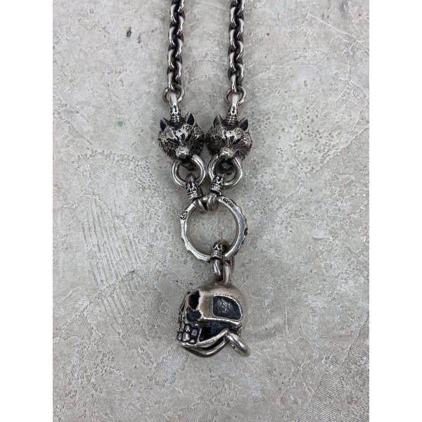 GOD SIZE◆2WOLF&amp;SKULL/ネックレス/--/SLV/トップ有/メンズ