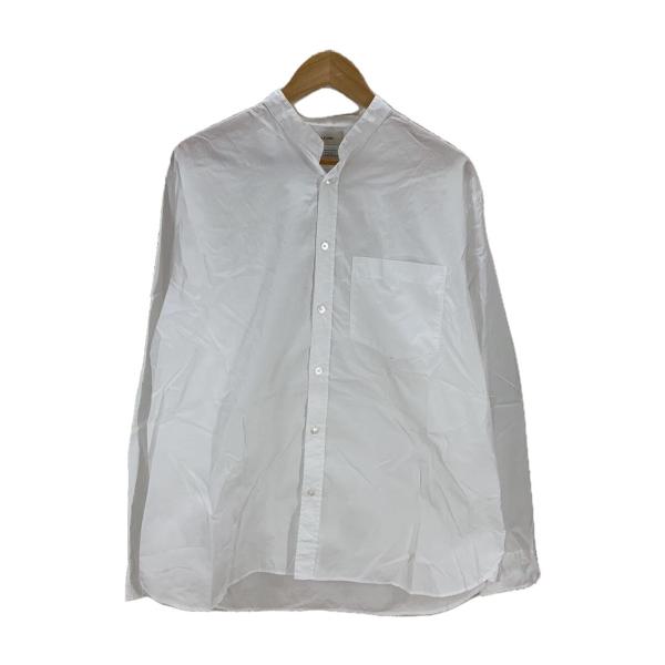 The CLASIK◆21AW/COLLARLESS SHIRT/48/コットン/WHT/21AW-...