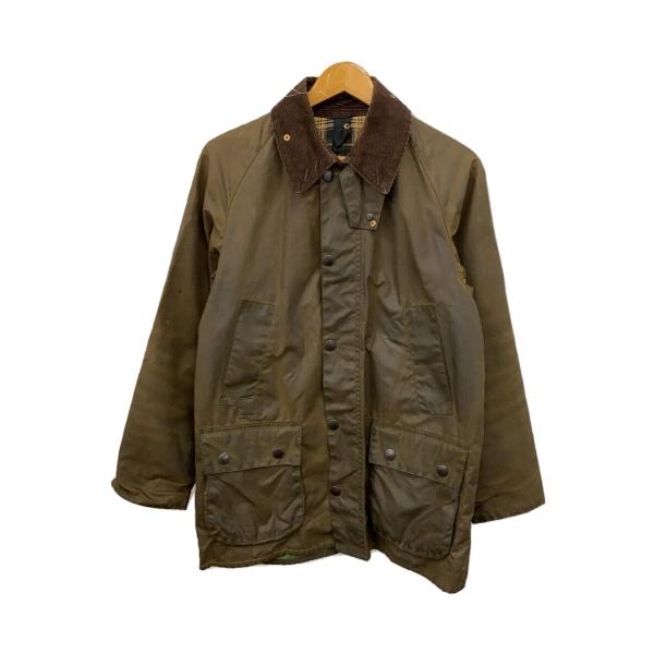 Barbour◆BEDALE/90s/3ワラント/オイルドジャケット/36/コットン/KHK/穴有/...