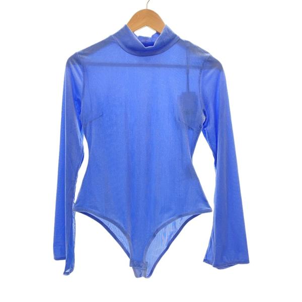 AMERI◆トップス/S/ポリエステル/BLU/無地/0224203820590