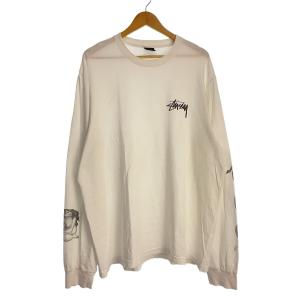 STUSSY◆長袖Tシャツ/XL/コットン/WHT
