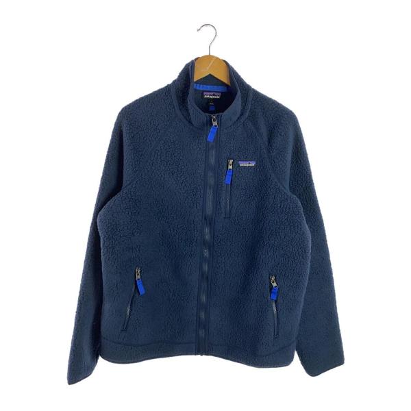 patagonia◆レトロ・パイル・ジャケット_ネイビー/L/ポリエステル/NVY/無地