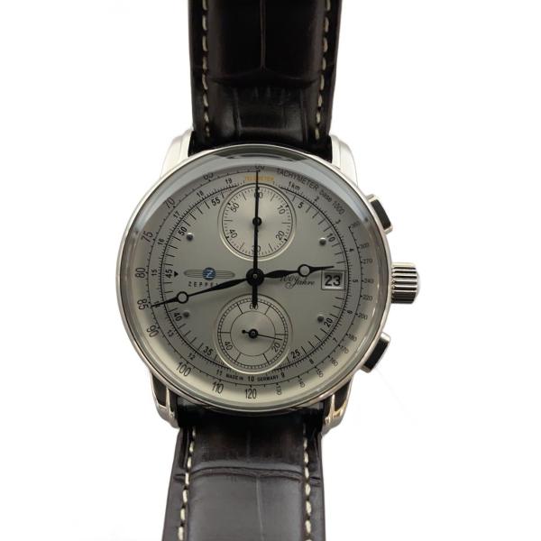 ZEPPELIN◆100周年記念モデル/クォーツ腕時計/アナログ/SLV/BRW/8670-1