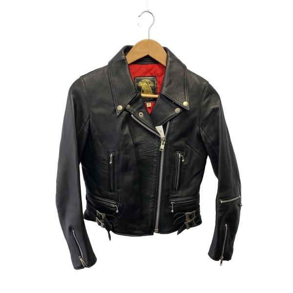 666 Leather Wear◆80s/死神タグ/イングランド製/ダブルライダースジャケット/--...