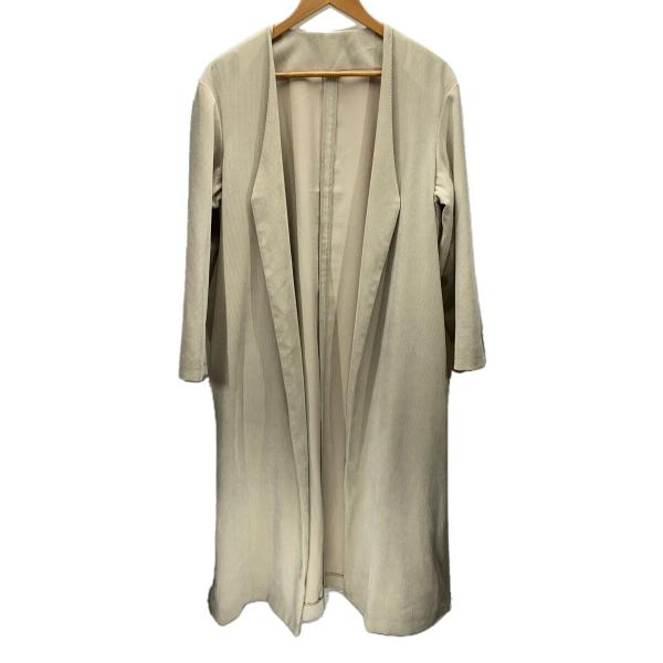 AMERI◆コート/FREE/ポリエステル/BEG/無地//