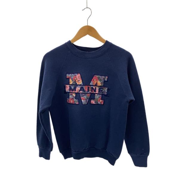 FRUIT OF THE LOOM◆スウェット/M/コットン/NVY/MAINE/USA製/80s